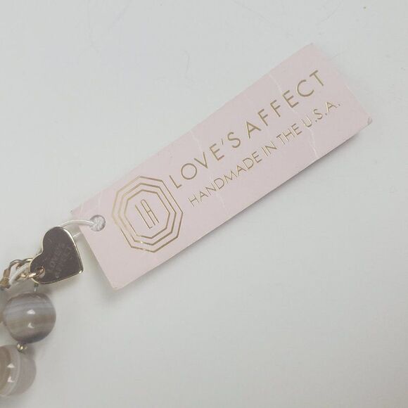 Love's Affect Natural Genuine Gemstone Stone Bead Tassel Handmade USA Necklace - Picture 10 of 16